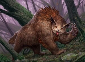 Você já subestimou um Urso-Coruja (Owlbear)? Este post é uma análise técnica completa de um dos monstros mais icônicos do bestiário.