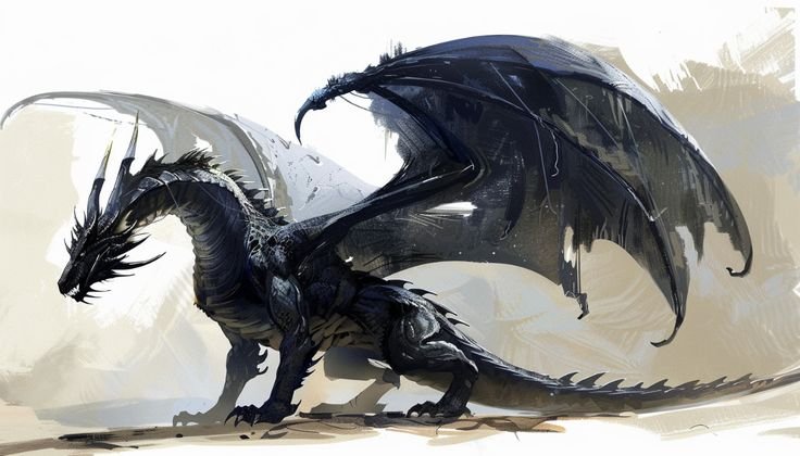 Dragão Preto ancião D&D 5E Rotina de Mestre Guia Completo