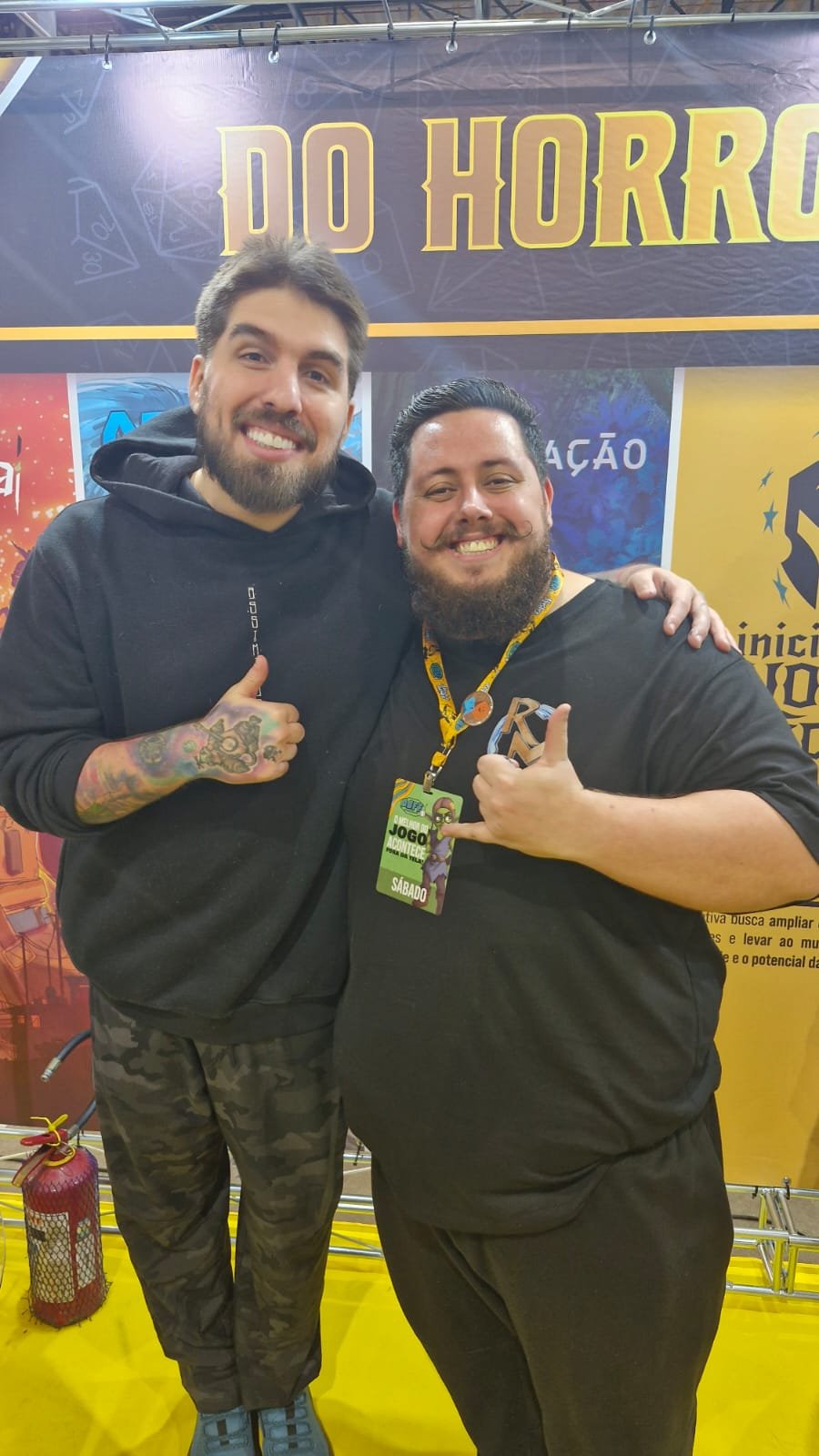 Caio Bonfalari e Rakin no DOFF